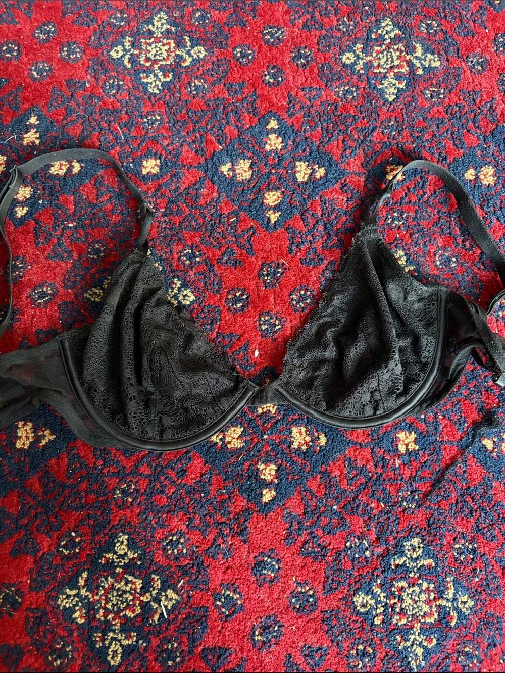 Victoria Secret Black Lace Underwire Bra